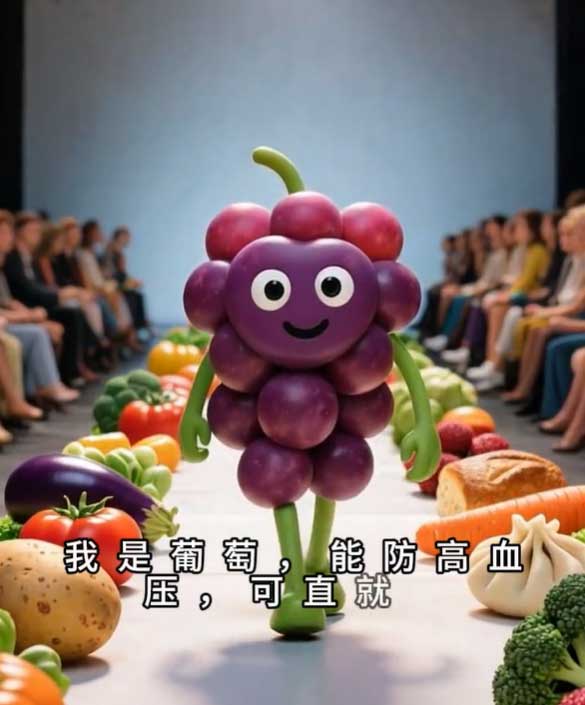 动态视频:食材走秀zs259-dynamic_video_food_sho-智胜AI扣子coze工作流智能体